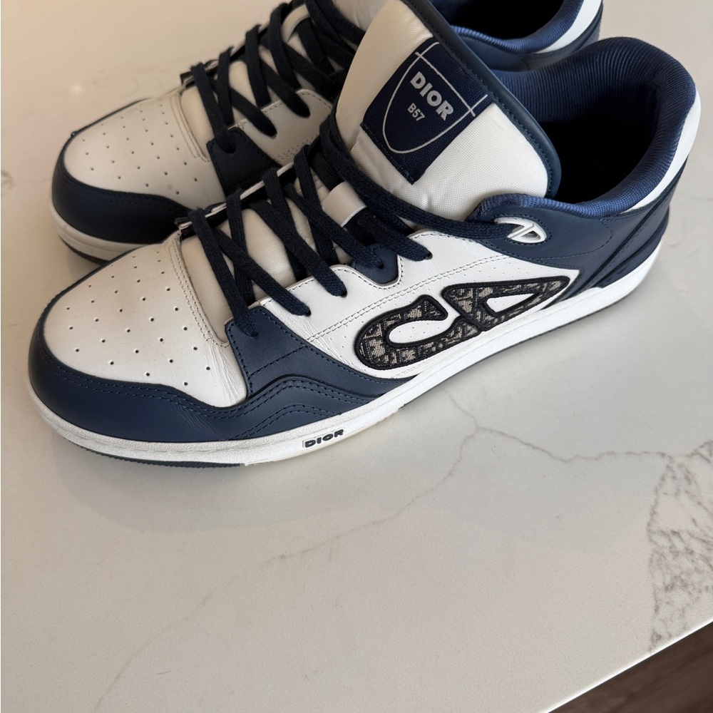 Dior Navy and White Athletic Shoes